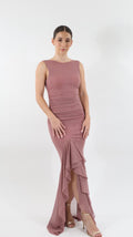 Mauve Glow Maxi Dress