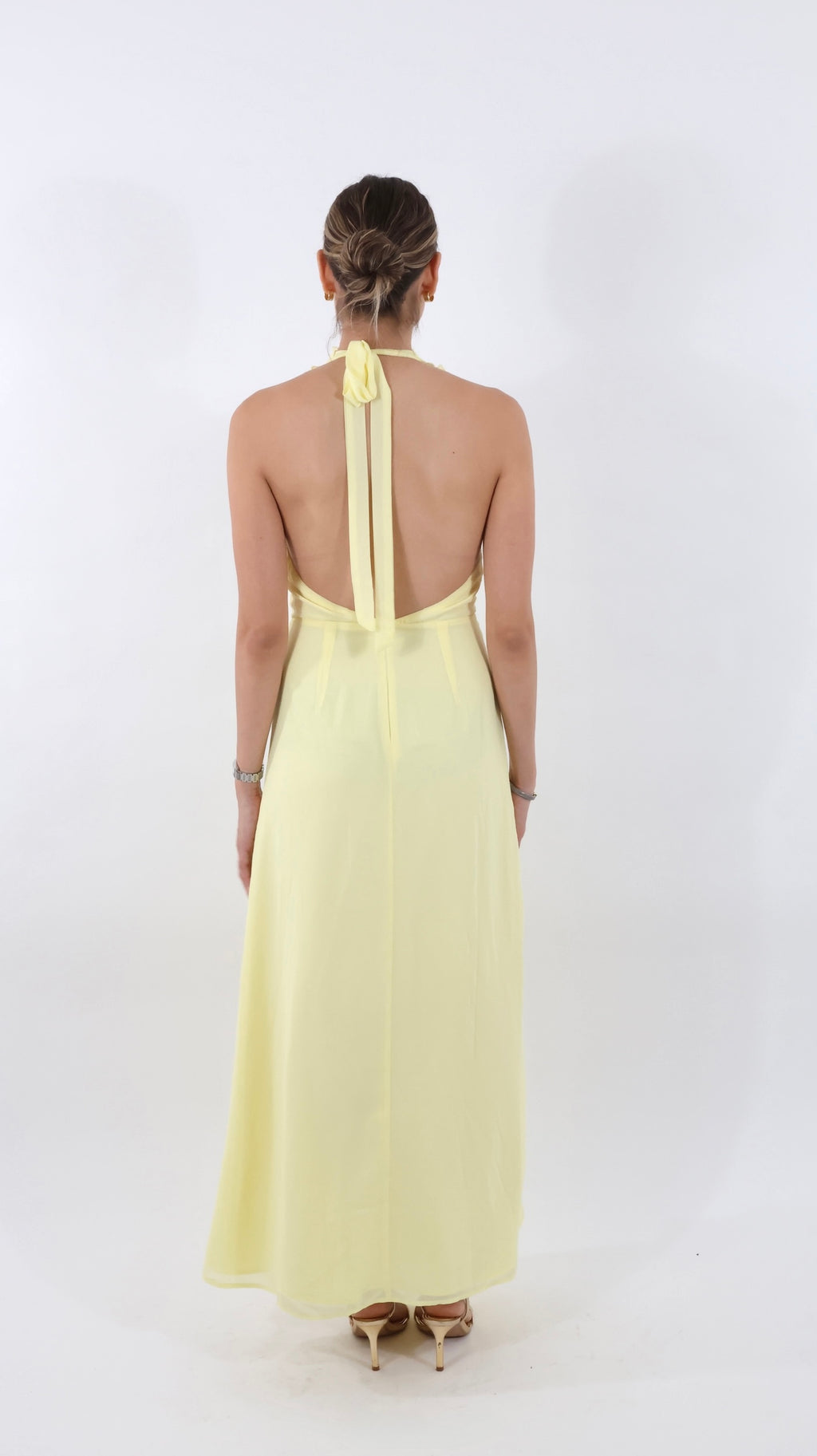 Yellow Ruffle Dress