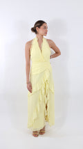 Yellow Ruffle Dress