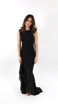 Black Glow Maxi Dress